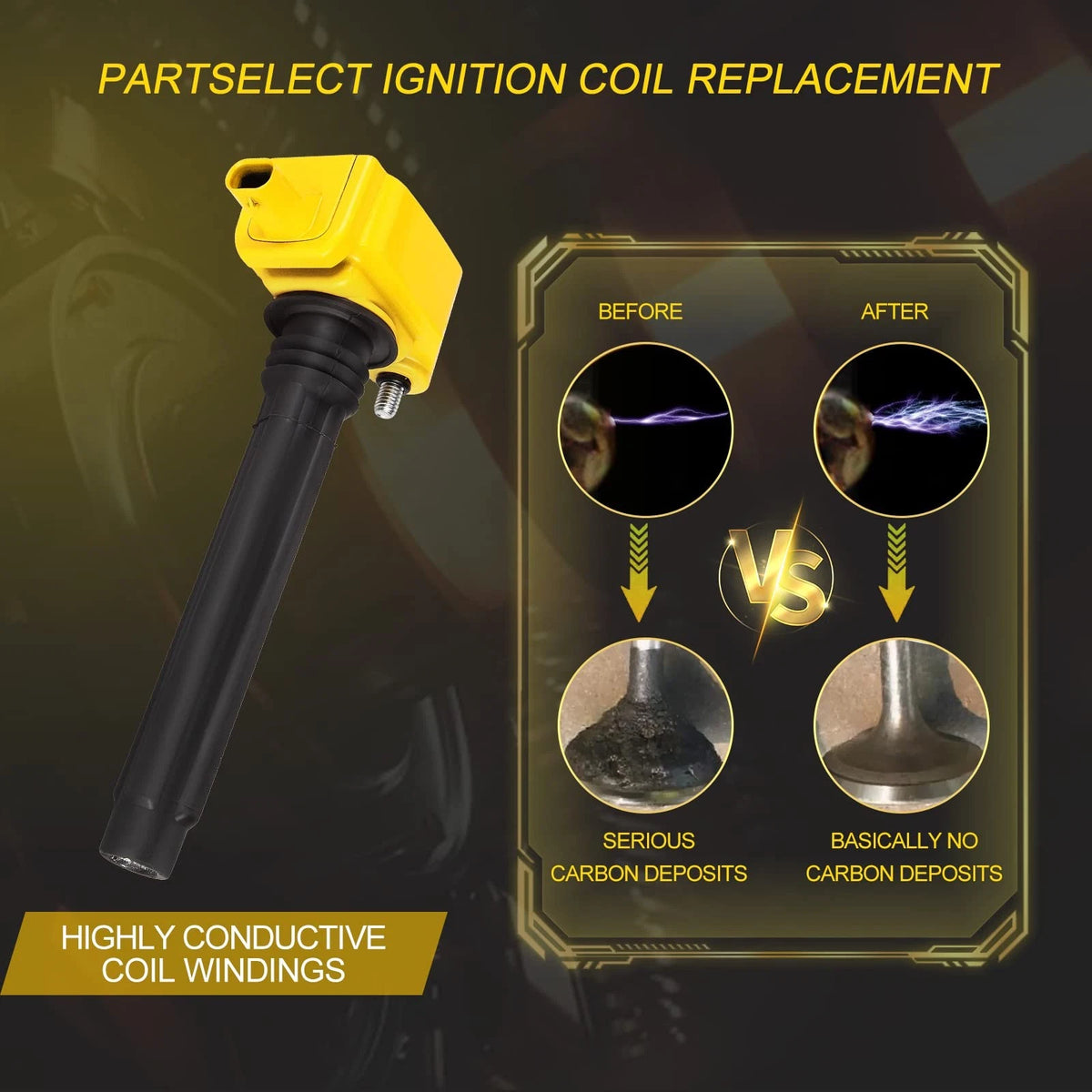 6X Ignition Coil Pack UF648 for Jeep Dodge Chrysler VW 3.6L V6