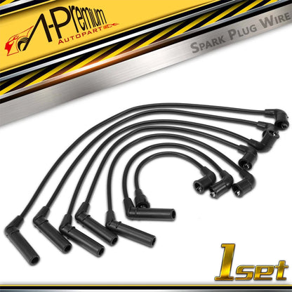 Set of 7 Spark Plug Wires for Mitsubishi 3000GT (1997–1999) MD975952, 671-6222