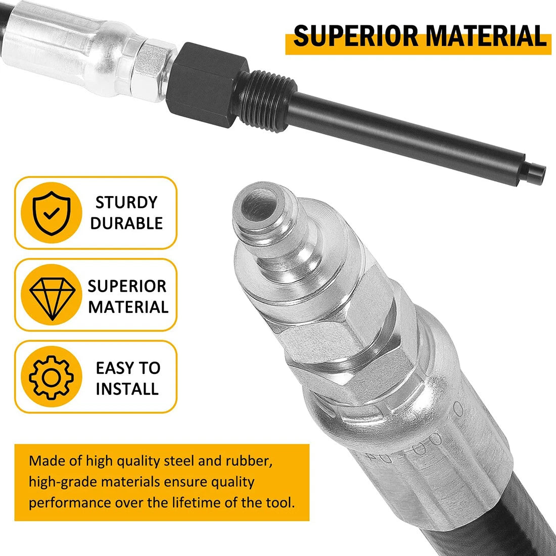 Diesel Engine Compression Tester Adapter for Ford 6.0L 6.4L (2003–2006) - OTC 5021, 6660, 303-757