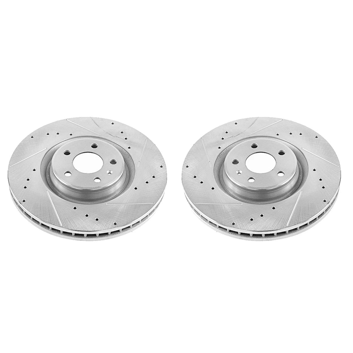 2X Powerstop Brake Discs Front for Audi A6 Quattro A7 (2012–2018) EBR1206XPR, PRT6185