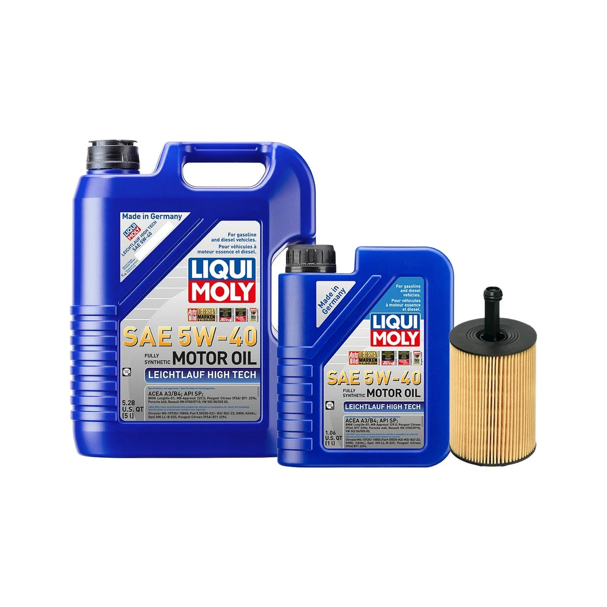 Oil Change Kit 6L Liqui Moly 5W40 for Audi 2.0/2.8L (2000–2023)