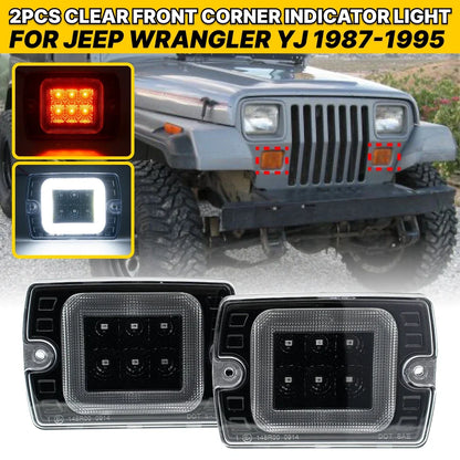 Clear Front Corner Turn Signal Light for Jeep Wrangler YJ (1987–1995)