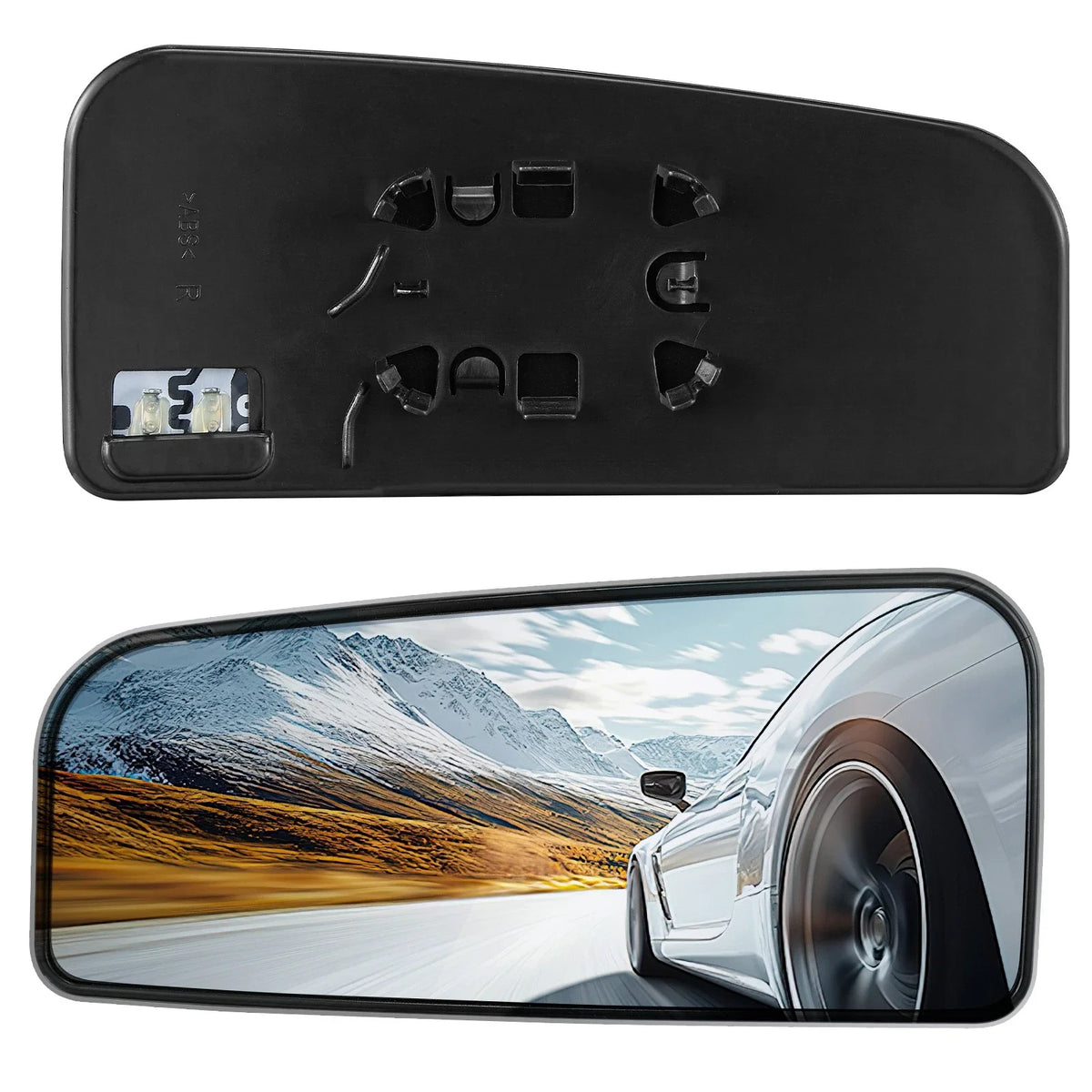 Right Passenger Mirror Glass Heated for Ford Super Duty F-250 F-350 (2017–2022)