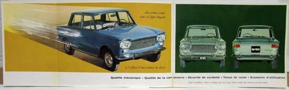 Sales Brochure for Fiat 1300 & 1500 (1962) - French Text
