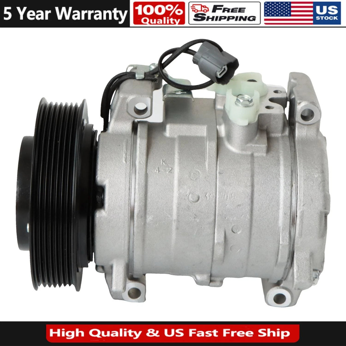 AC Compressor & Clutch for Honda Accord (2003–2007) 38810-RAA-A01, 38810RAAA01, 78389