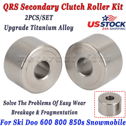 Titanium QRS Secondary Clutch Roller Kit for Ski-Doo 600 800 850S (2017–2023)