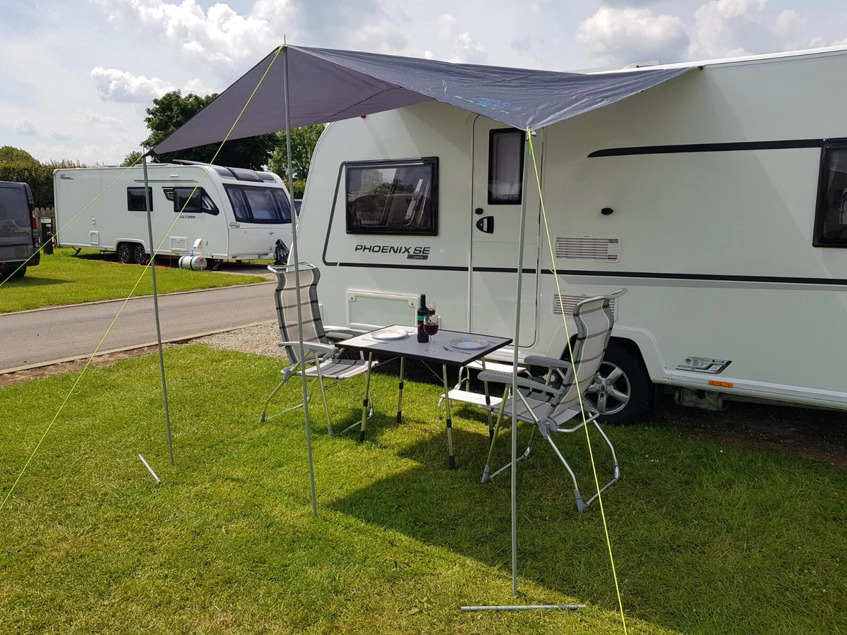 2X Awning Canopy for Caravan Campervan (BLACK)