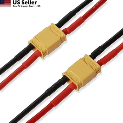 Set of 4 XT30 Pigtails Male Female Connectors for Automotive Use