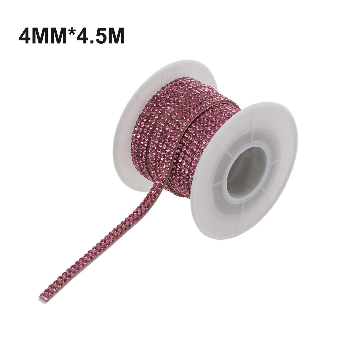 4mm Rhinestone Strip for Car DIY Bling Decoration (Pink)
