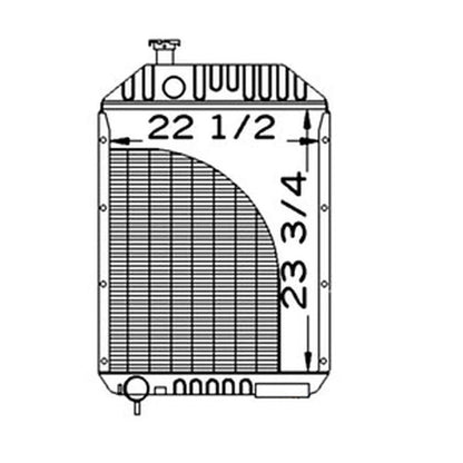 Radiator for Case 1070 1170 1175 1270 1370 970 (Gas/Diesel Engines)