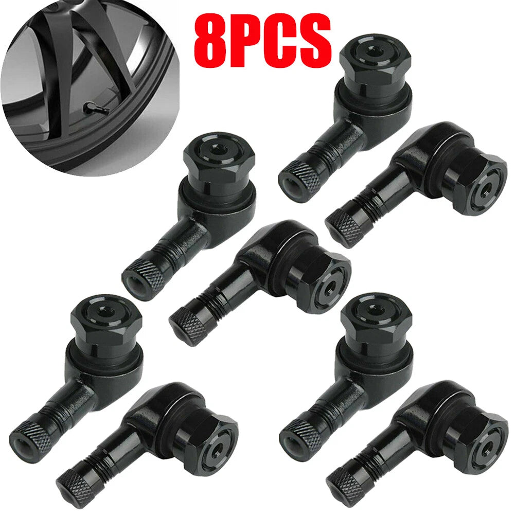 8X 11.3mm Tire Wheel Stem Valve for Motorcycle (90 Degree Angled)