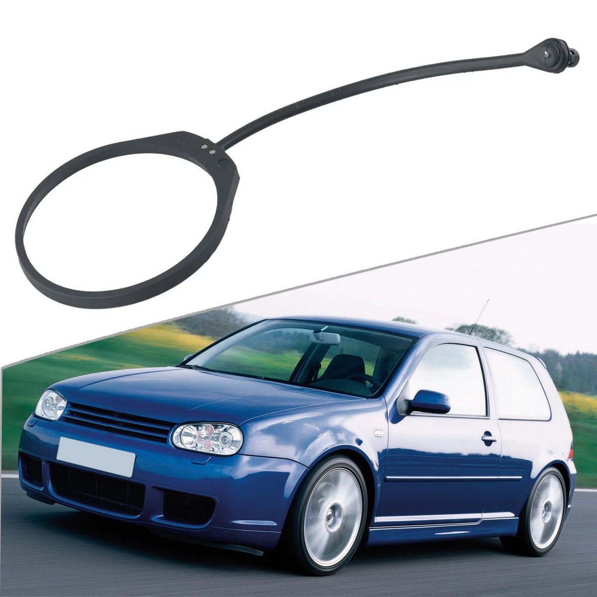 1X Fuel Oil Tank Inner Cap Cord Rope-Cable Strap Tether for Car