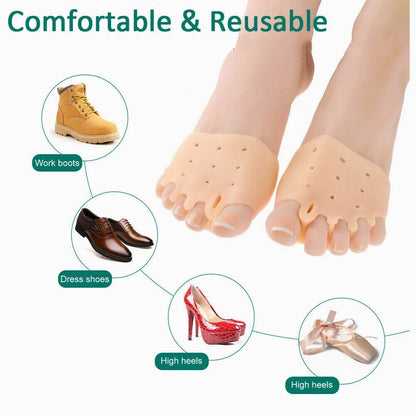2X Silicone Bunion Toe Corrector Orthotics Separator Forefoot Pad