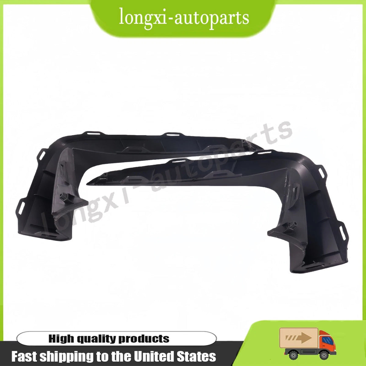 Set of 2 Upper Bumper Cover Moldings for Honda Pilot (2019–2022) 71103TG7A50, 71108TG7A50