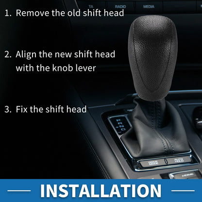 Automatic Gear Shifter Knob for Toyota 4Runner (2003–2017) Faux Leather Black