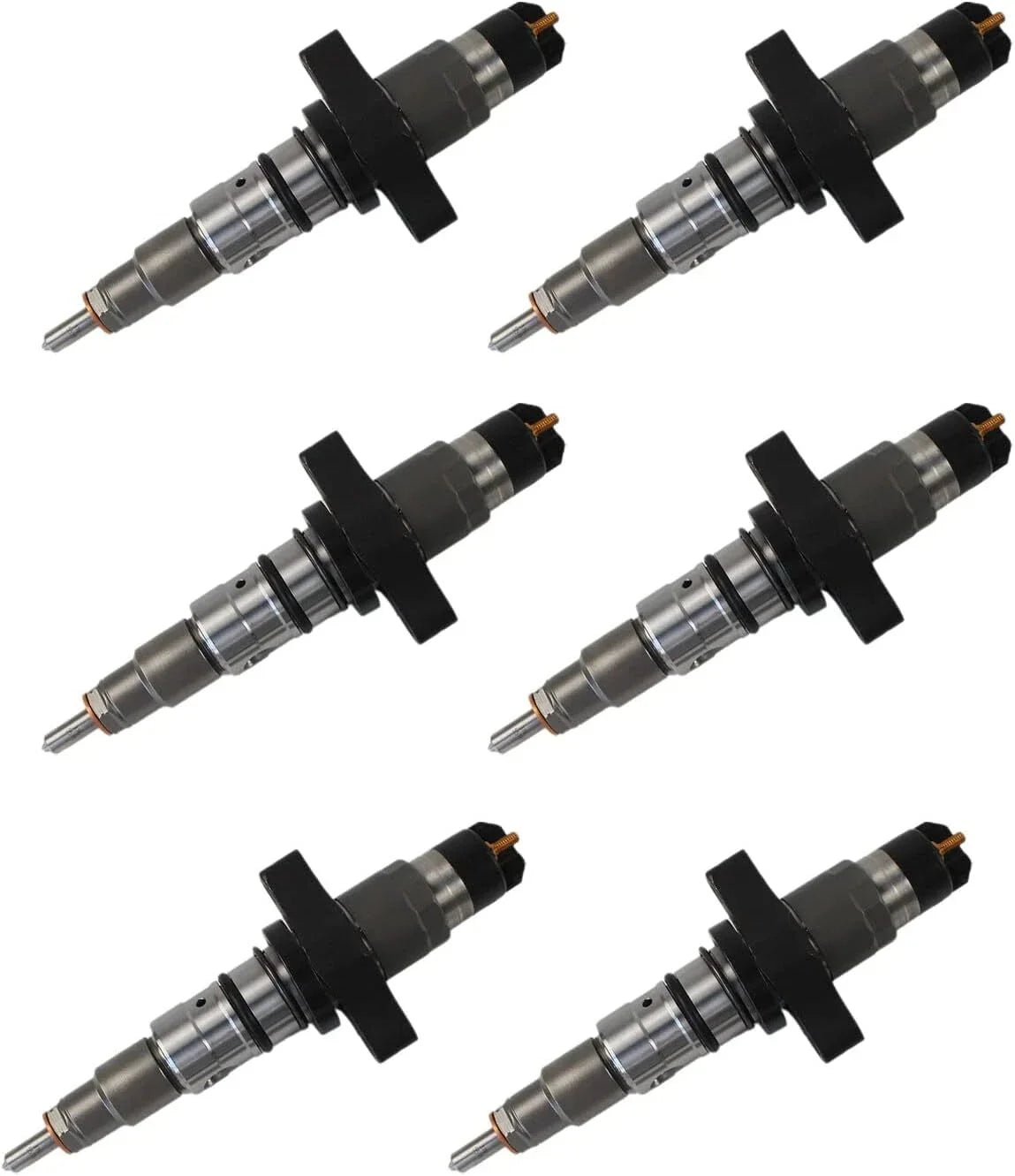 Set of 6 Diesel Fuel Injectors 0445120238 for Cummins ISBE5.9L (2004–2009)