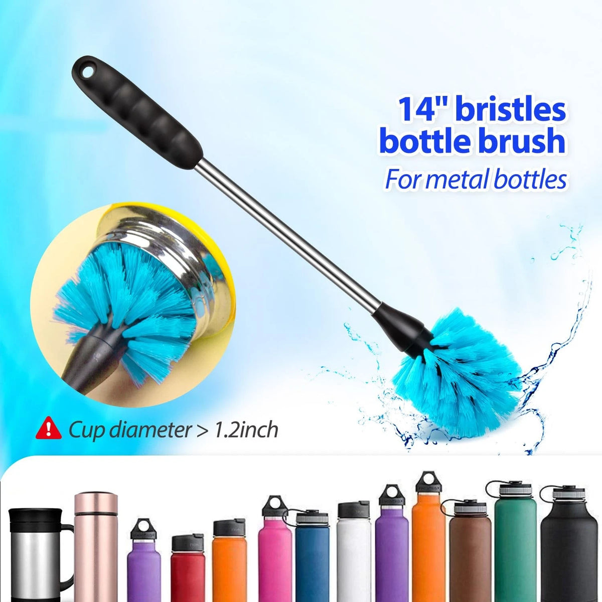 8 Pack Bottle Brush Tube Cleaning Set for Various Applications