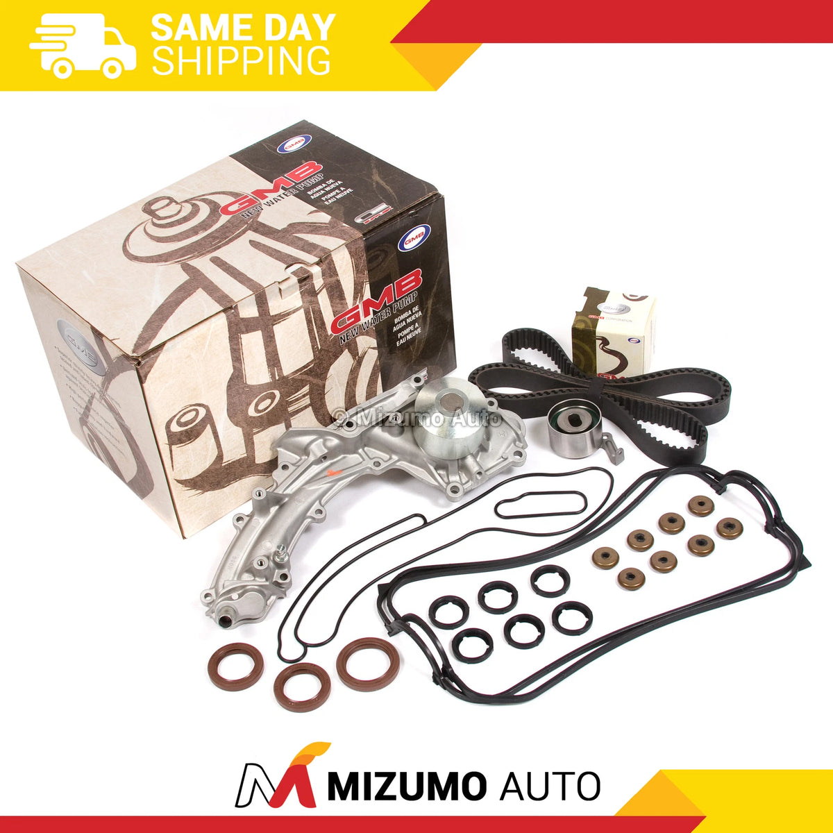 Timing Belt Kit with Water Pump for Acura Legend Sedan (1991–1995) - MA-4216963900, 14400-PY3-004, 14510-PY3-003, 19200-PY3-010