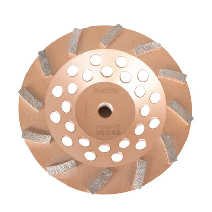 7" Turbo Diamond Abrasive Seg Concrete Grinding Cup Wheel 5/8"-11 Arbor