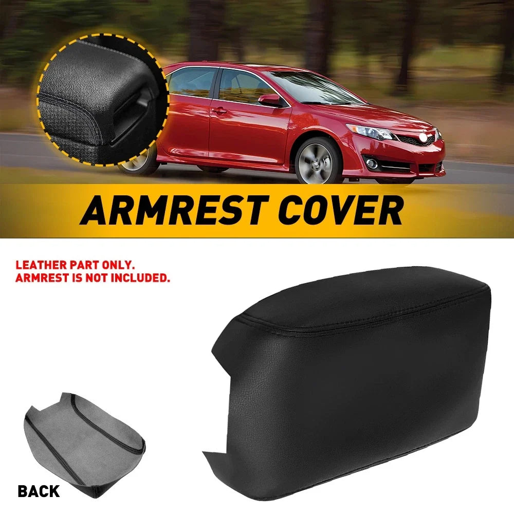 Leather Center Console Lid Armrest Cover for Toyota Camry (2012–2017)