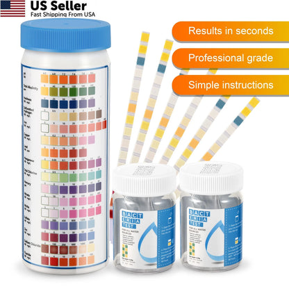 Drinking Water Test Strips 17-in-1 (100 + 2 Bacteria Tester)