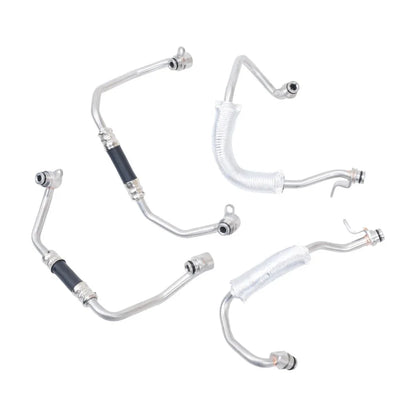 Set of 4 Turbo Charger Coolant Hose Line Kit for BMW 335i xDrive (2007–2013)