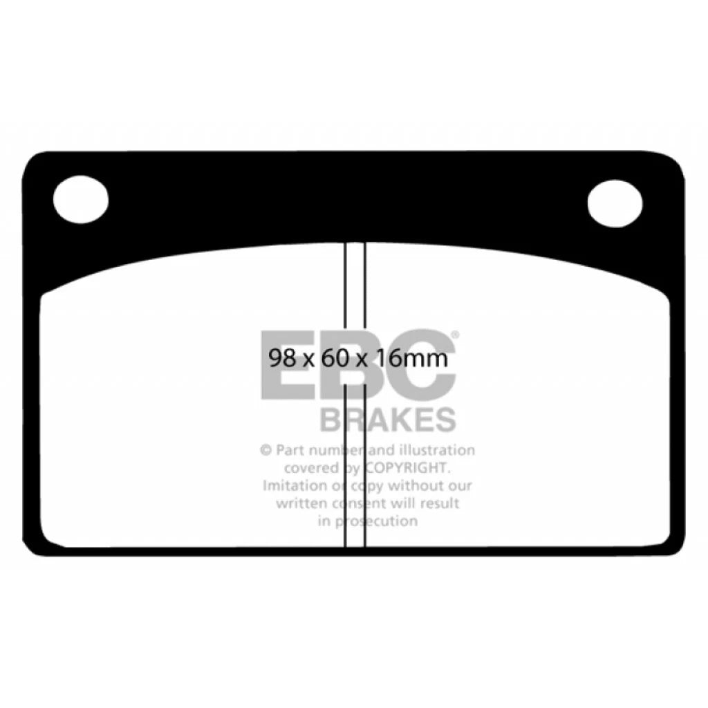 EBC Redstuff Front Brake Pads for Volvo 145 (1968–1974) TLX-ebcDP3143C-CL360A72
