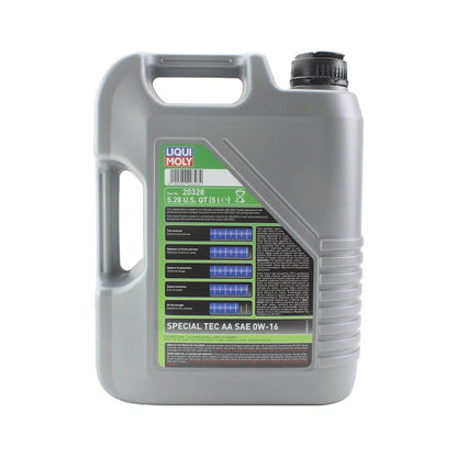 Set of 5 Liqui Moly Special Tec AA 0W-16 Engine Motor Oil (25L)