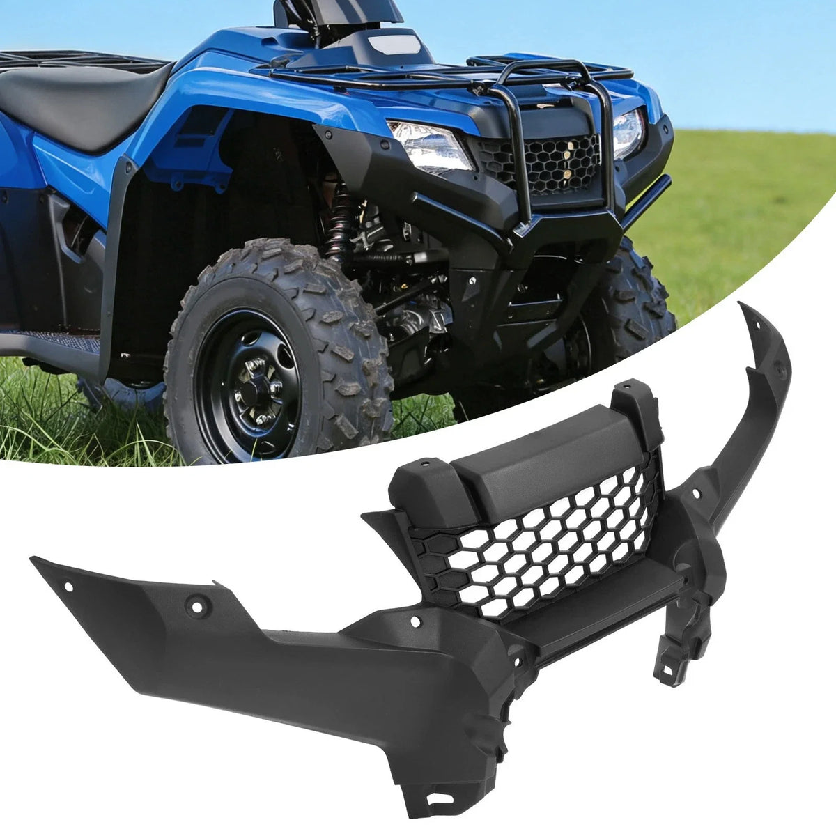Front Bumper Cover Grille Guard for Honda Rancher 420 TRX420TM1 (2014–2024)