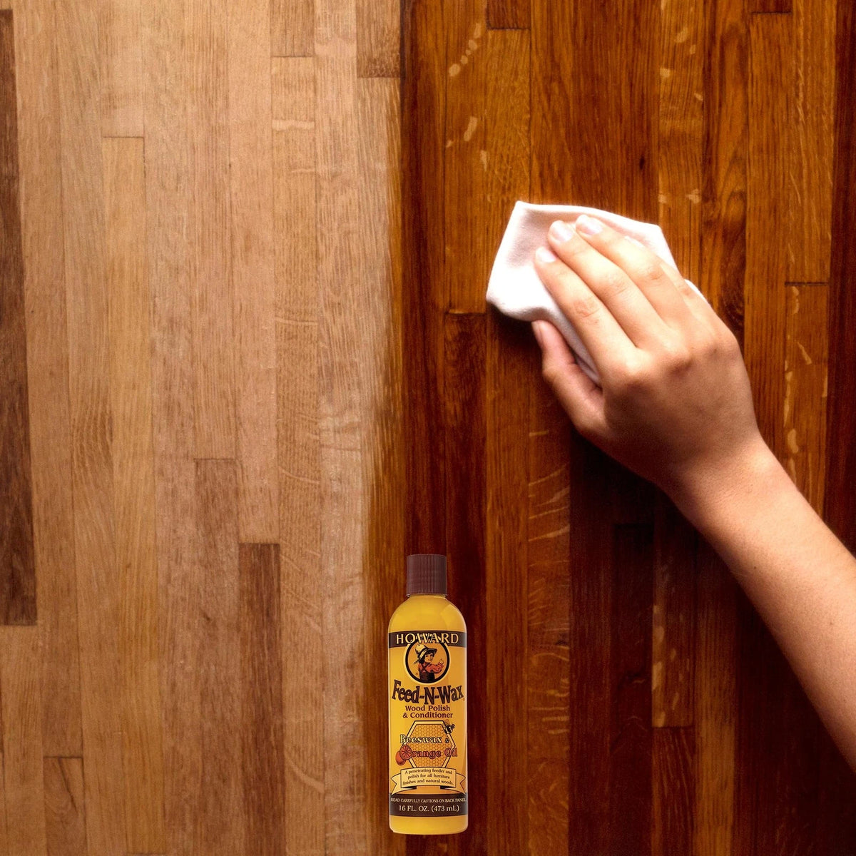 Howard Feed-N-Wax Wood Polish for Various Applications (64 Fl Oz)
