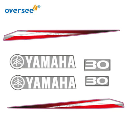Top Cowling Sticker for Yamaha 30HP 2T Outboard (Anti-UV Graphics Kit)