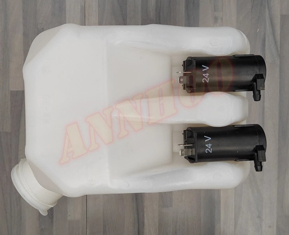Double Motor Water Washer Tank for CAT 312D 320D E320C 312C 330 336D (24V)