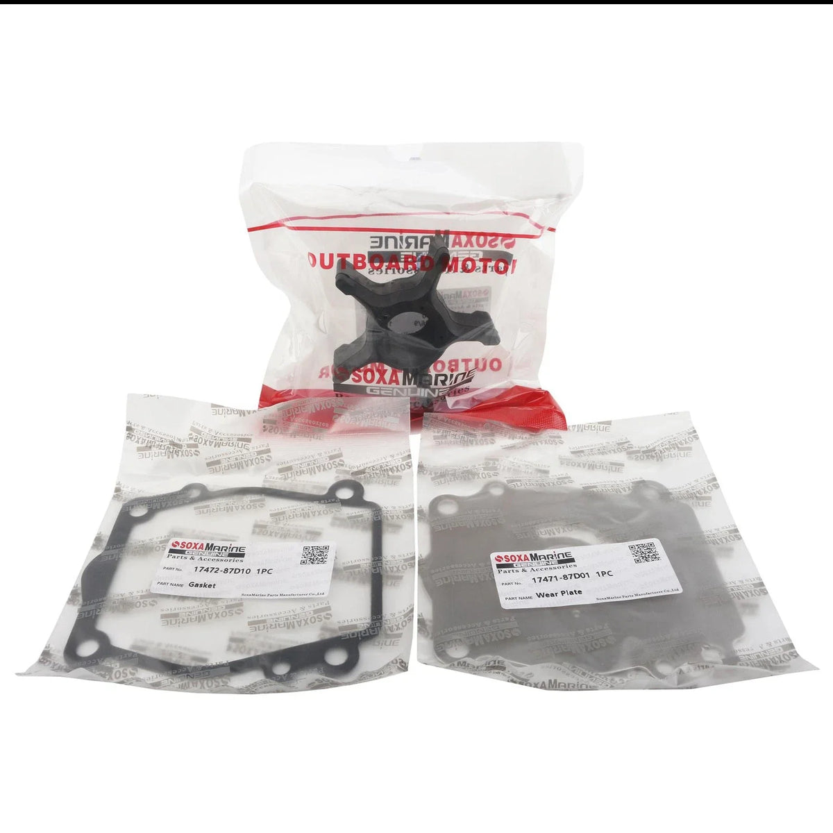 Water Pump Impeller Service Kit for Suzuki Marine 150-225 HP (17400-87D00)