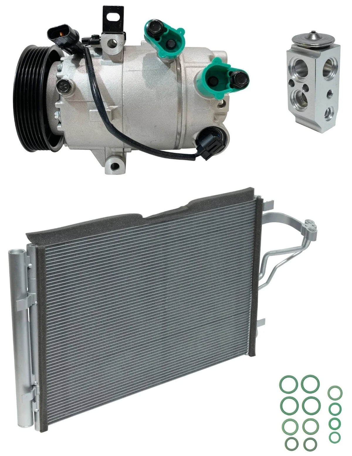 AC Compressor Kit with Condenser for Hyundai Elantra 2.0L (2014–2014)