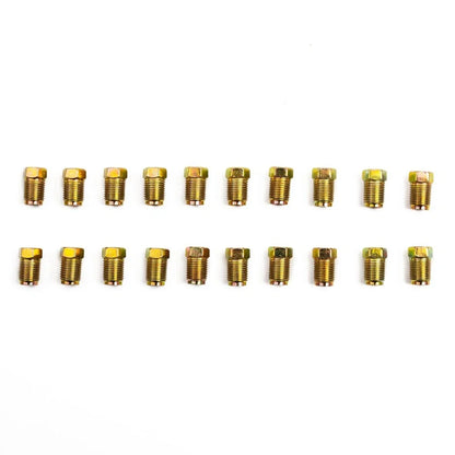 Fittings Set of 4 for Tube Inverted Flares Metric End Union Nuts