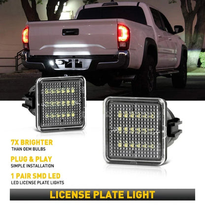 LED License Plate Lights for Toyota Tacoma Tundra (2016–2021) SMD 1760LM