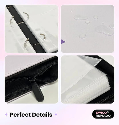 Photocard Binder for Compact Storage (400 Pockets) - Purple-Army