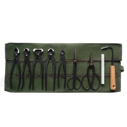 10-Pocket Canvas Tool Roll Organizer for Automotive Tools