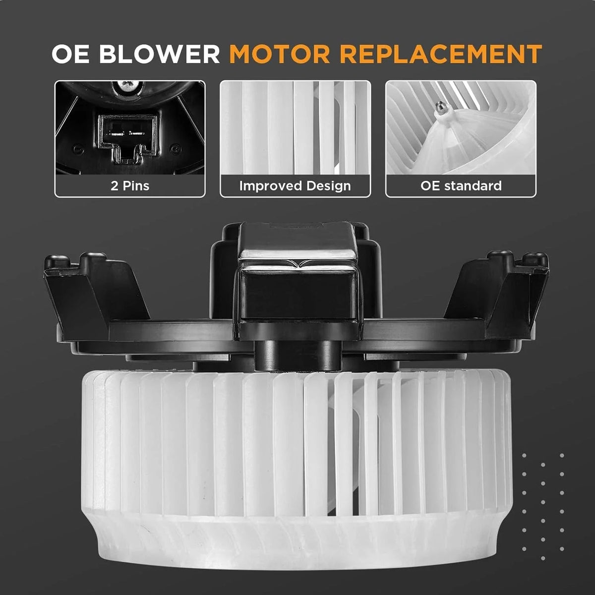 A/C Blower Motor Fan for Honda Civic/Acura CSX (2006–2011) & Jeep Wrangler (2007–2010) 700194