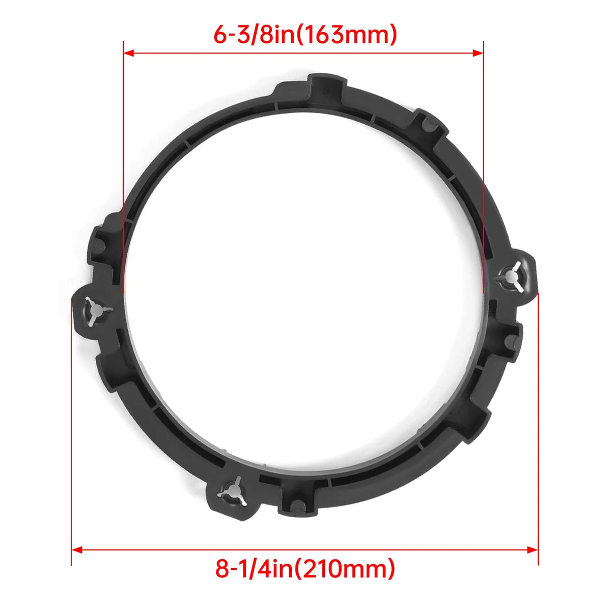7" Headlight Replacement Mount Bracket Ring for Jeep Wrangler (1997–2006)