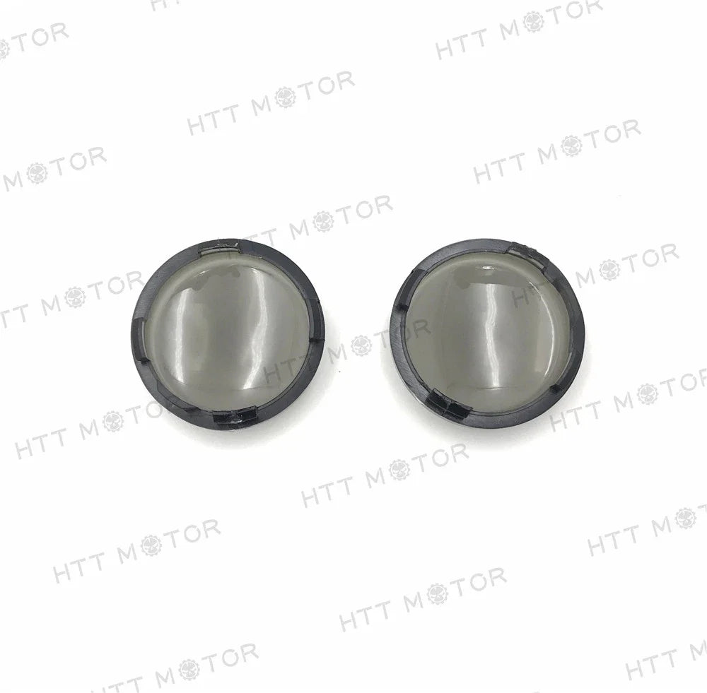 Turn Signal Lens Covers for Harley Softail Dyna Glide Sportsters (2000–2013) Smoke