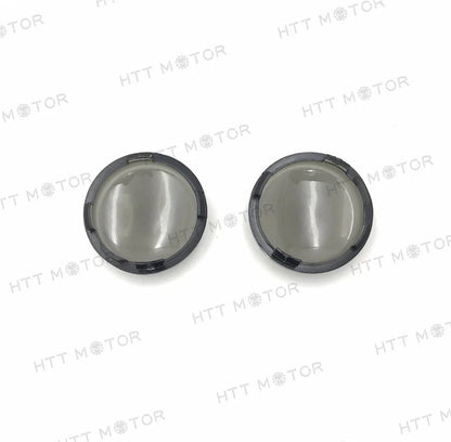 Turn Signal Lens Covers for Harley Softail Dyna Glide Sportsters (2000–2013) Smoke