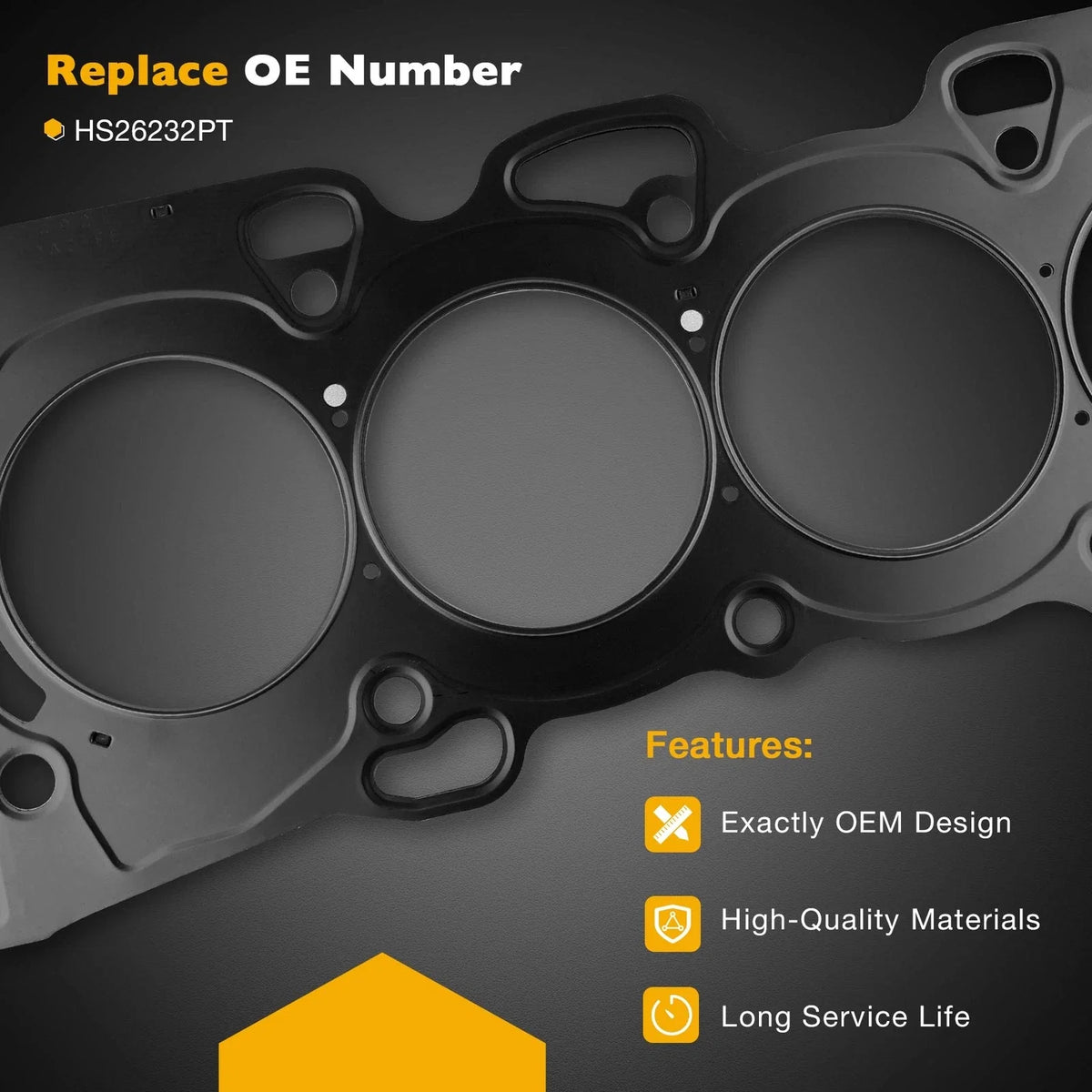 Set of 2.4L Engine Head Gasket for Toyota Corolla Lexus Scion (2001–2013) HS26232PT