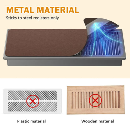2X Magnetic Vent Covers for Home 5.5" x 12" - Bronze