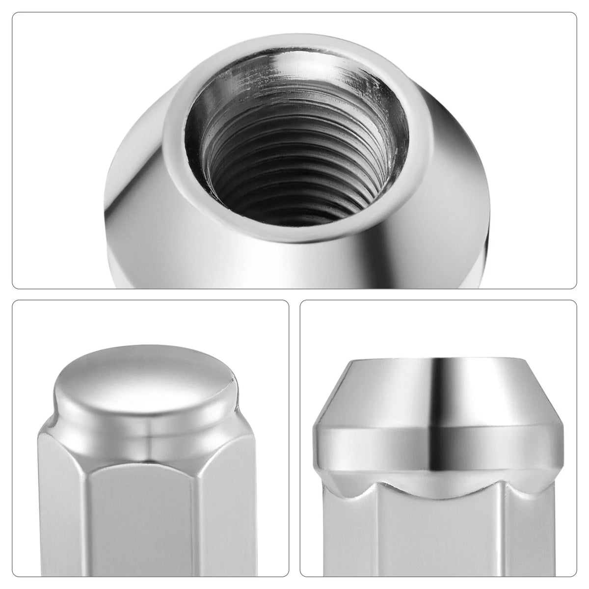 Chrome Acorn Lug Nuts for Chevrolet El Camino Monte Carlo (1964–1972)