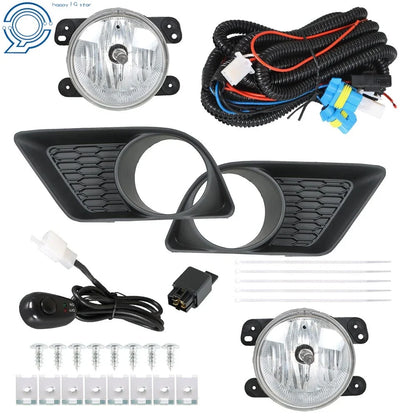 Set of 2 Clear Front Bumper Fog Lights for Dodge Charger (2011–2014)
