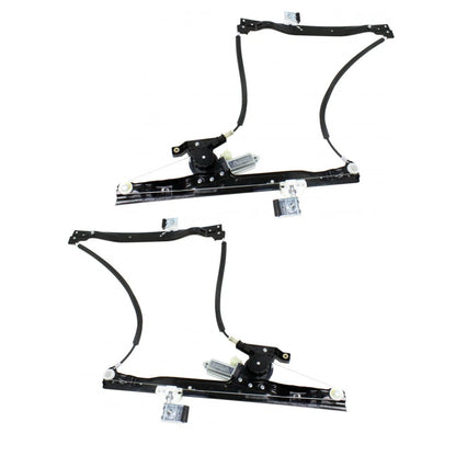 Set of 2 Window Regulators for Chevy Trailblazer (2002–2009) PLX-M0-660214-CL360A55, GM1350145, GM1351145