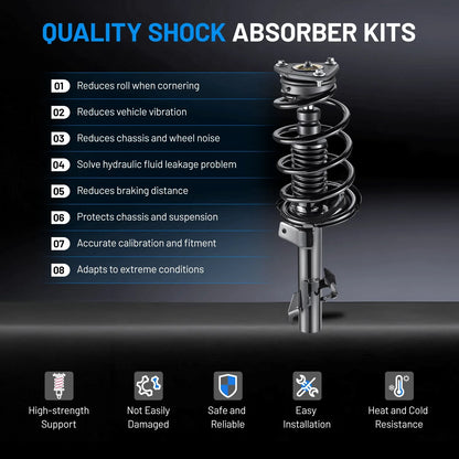 Front Complete Struts and Shocks for Mazda 3 and Mazda 5 (2004–2013)
