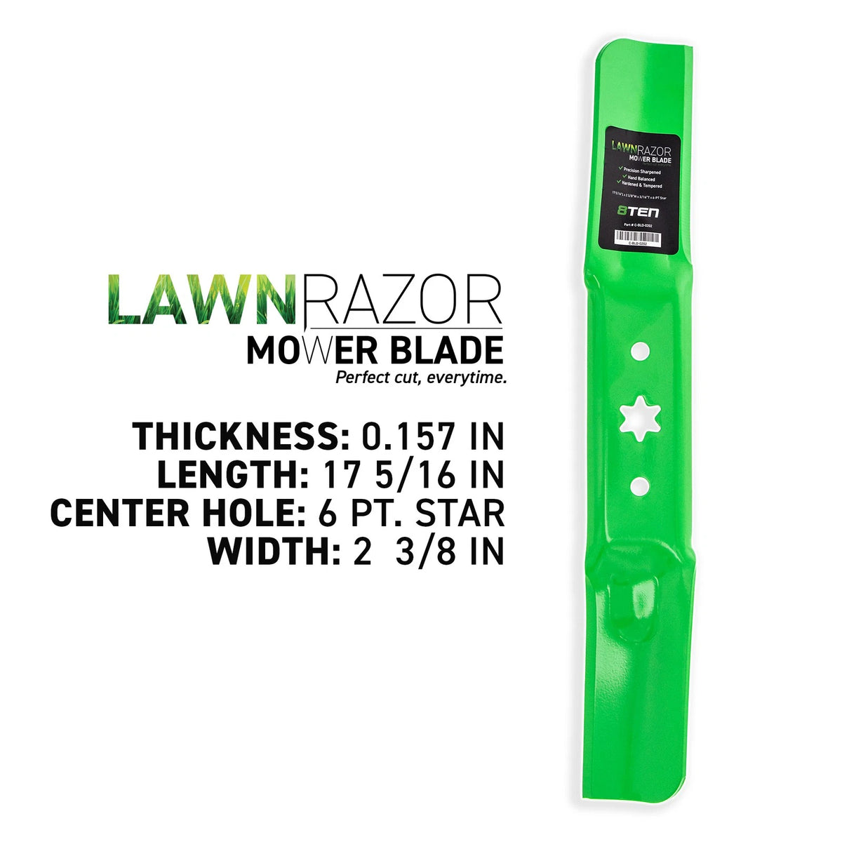 9-Pack LawnRAZOR Blade for Craftsman T260 Z550 G8300 ZS6700 G8200 942-05052A