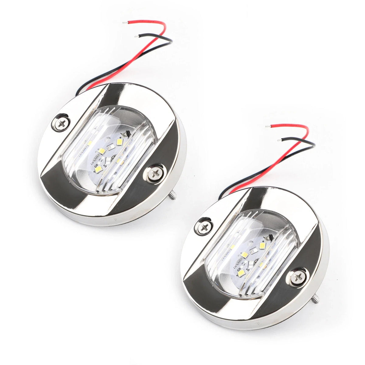 2X 12V Marine Blue Underwater LED Light for Boat (316 Stainless)